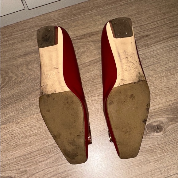Authentic Roger Vivier Belle Vivier buckle patent leather ballet flats size 39